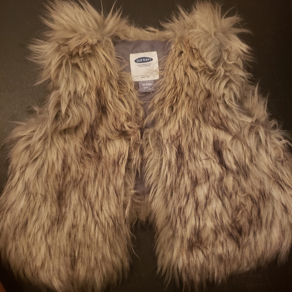 Infant fur vest